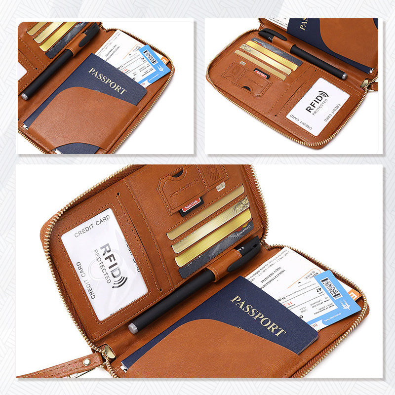 🧳2025 г. Необходимо за пътуване ✈️ Многофункционален RFID портфейл за паспорт