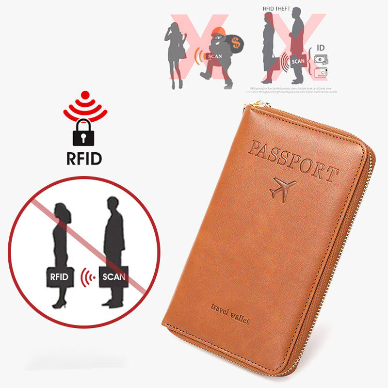 🧳2025 г. Необходимо за пътуване ✈️ Многофункционален RFID портфейл за паспорт