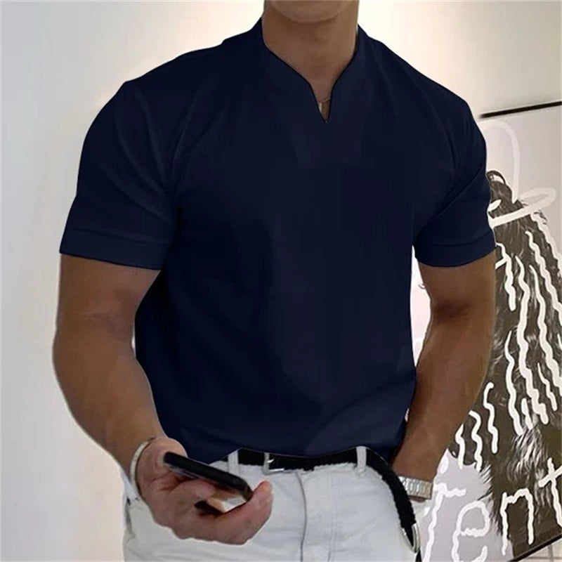 🔥👕 Мъжка бизнес-фитнес тениска с къс ръкав 2026 – подходяща както за работа, така и за спорт, излъчваща елитен стил!