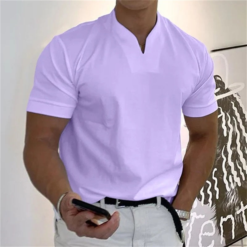 🔥👕 Мъжка бизнес-фитнес тениска с къс ръкав 2026 – подходяща както за работа, така и за спорт, излъчваща елитен стил!