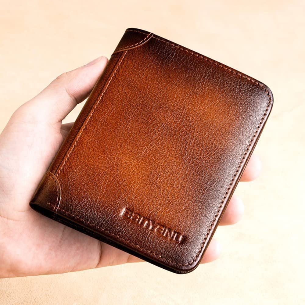 💰 Минималистичен мъжки портфейл с RFID защита – Премиум кожа, ултратънък, за всеки ден! 🔥