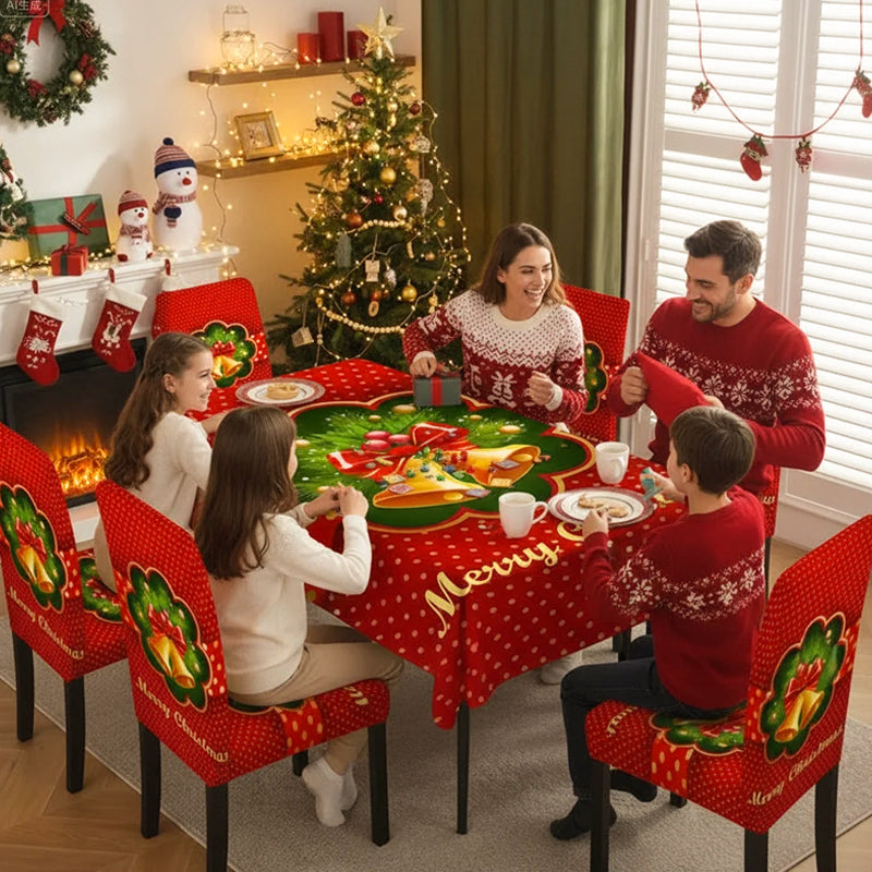 🦌Весела празнична класическа коледна покривка за маса🎄🎁