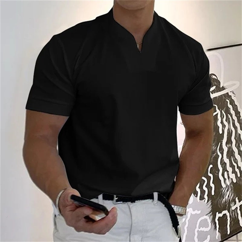 🔥👕 Мъжка бизнес-фитнес тениска с къс ръкав 2026 – подходяща както за работа, така и за спорт, излъчваща елитен стил!