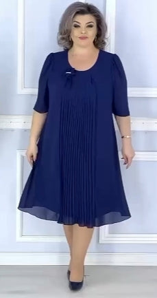 🥰💃【S-5XL】2026 Нова шифонена рокля – елегантност и комфорт за всяка жена!