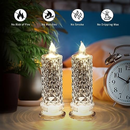 🎄Купете 1 и получите 2 безплатни! 🎅 LED свещи без пламък – безопасни, дълготрайни и изпълнени с празнично настроение ✨🕯️