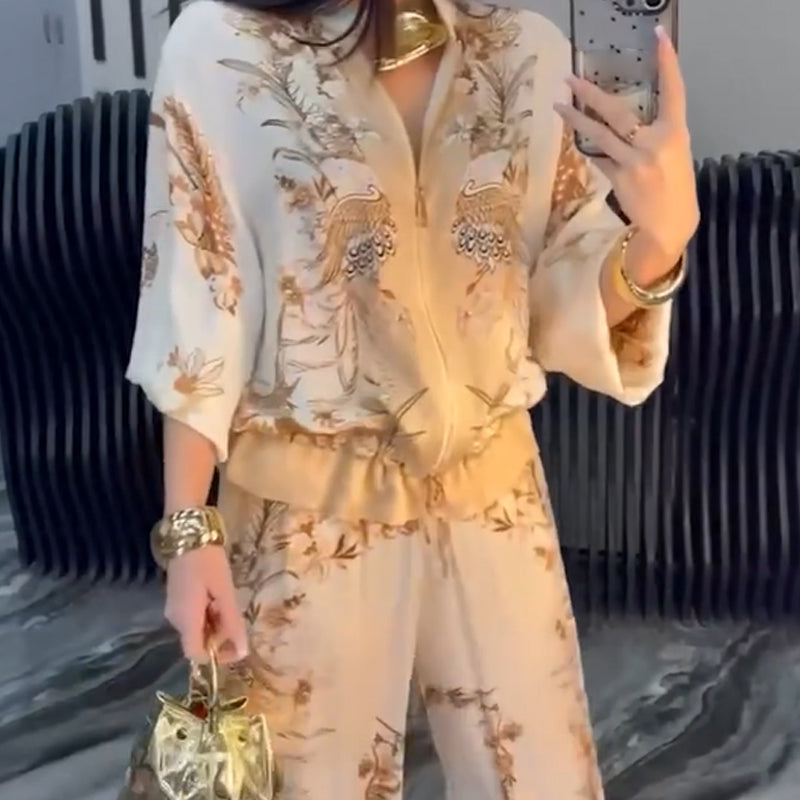 👚 50% ОТСТЪПКА! 🔥 Елегантен двучастичен комплект с цип – Стил на половин цена! 💃