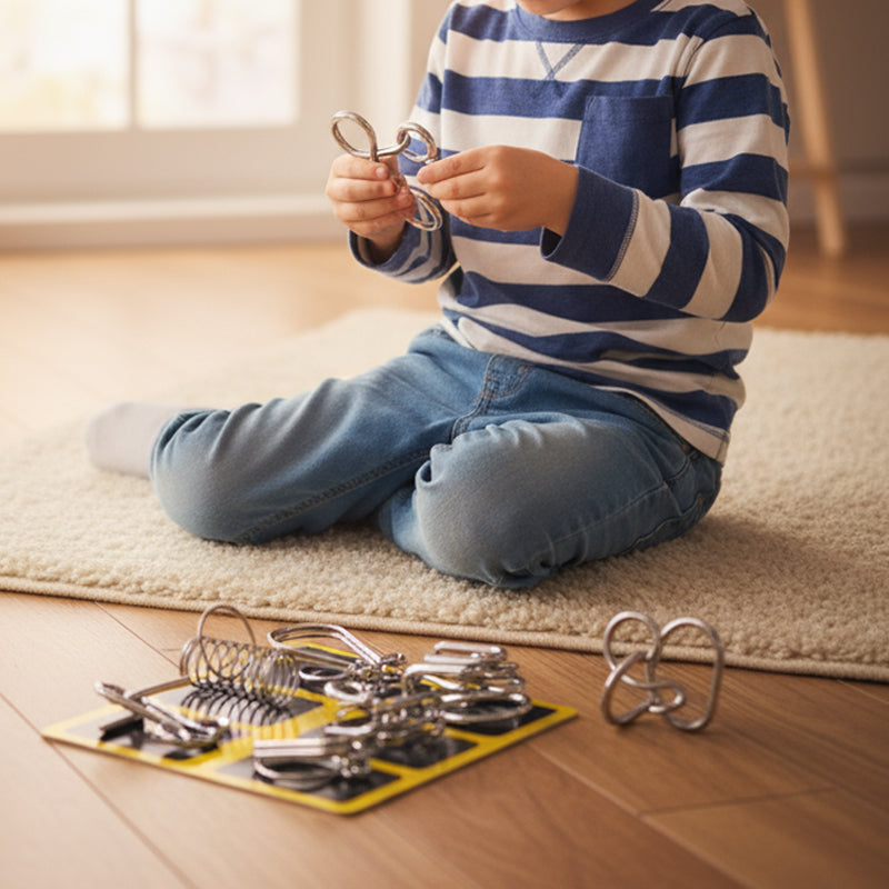 🧠 IQ Toys образователни интелектуални играчки, метални пъзели Задача за ума