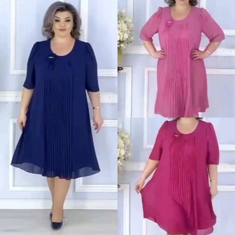 🥰💃【S-5XL】2026 Нова шифонена рокля – елегантност и комфорт за всяка жена!