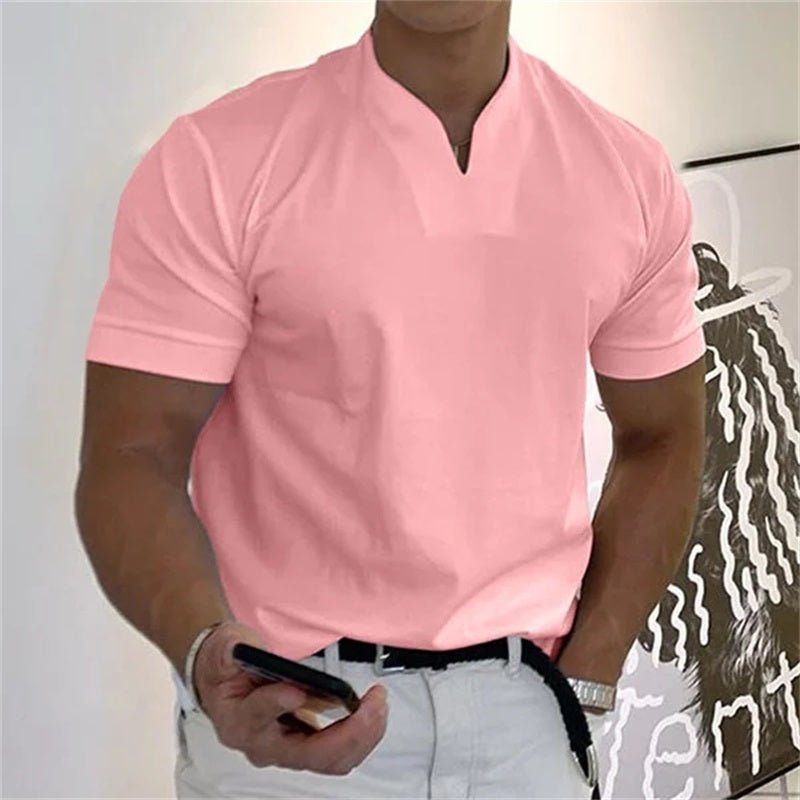 🔥👕 Мъжка бизнес-фитнес тениска с къс ръкав 2026 – подходяща както за работа, така и за спорт, излъчваща елитен стил!