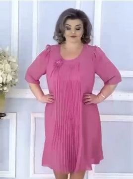 🥰💃【S-5XL】2026 Нова шифонена рокля – елегантност и комфорт за всяка жена!