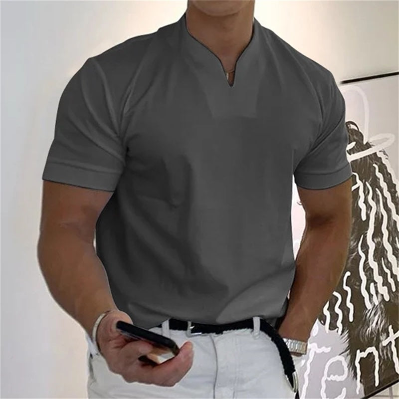 🔥👕 Мъжка бизнес-фитнес тениска с къс ръкав 2026 – подходяща както за работа, така и за спорт, излъчваща елитен стил!