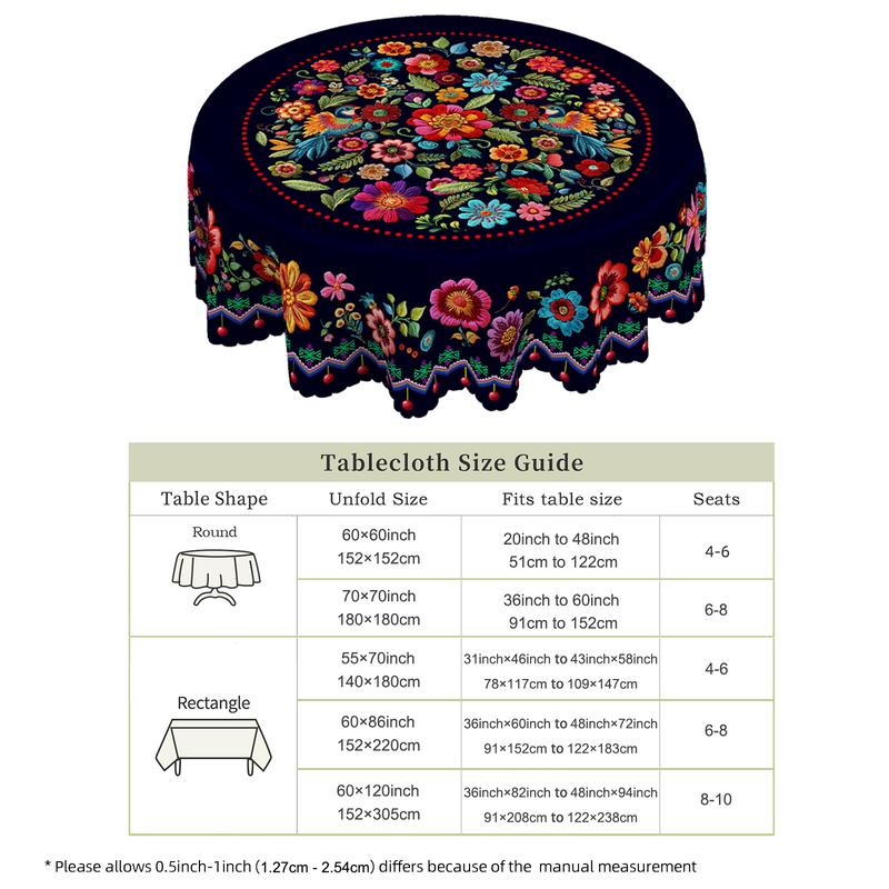 🔥Vânzare fierbinte🔥Fată de masă mexicană cu margini festonate