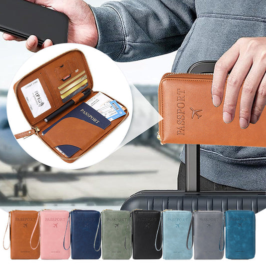 🧳2025 г. Необходимо за пътуване ✈️ Многофункционален RFID портфейл за паспорт