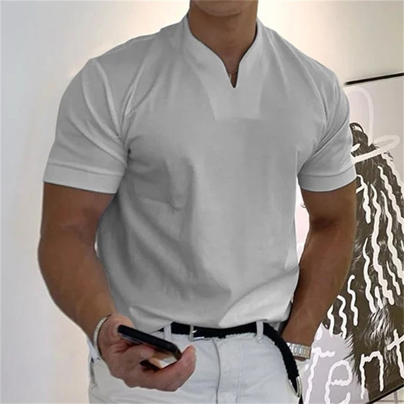 🔥👕 Мъжка бизнес-фитнес тениска с къс ръкав 2026 – подходяща както за работа, така и за спорт, излъчваща елитен стил!