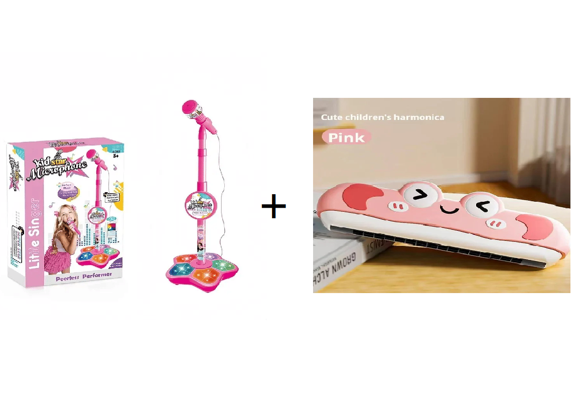 🎁🎄 🎤✨Игра с прибиращ се микрофон, игра на караоке машина със светлина