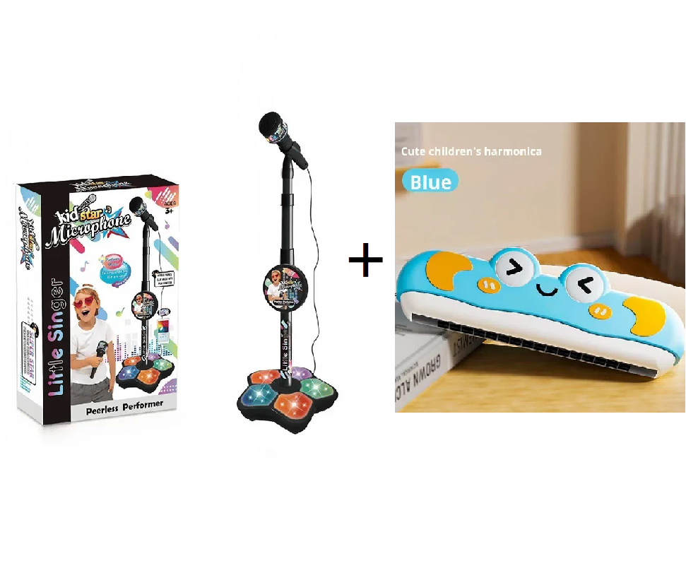 🎁🎄 🎤✨Игра с прибиращ се микрофон, игра на караоке машина със светлина