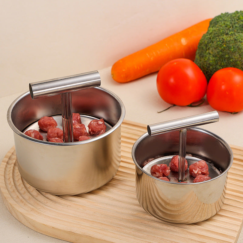 🧆🍲Неръждаема стомана кюфтета преса плесен