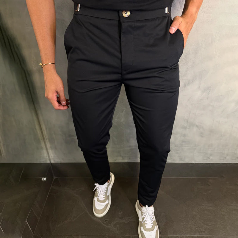 💖👖мъжки панталони с еластична талия и тясна кройка