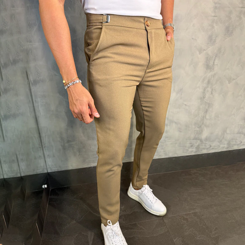 💖👖мъжки панталони с еластична талия и тясна кройка