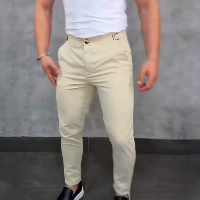 💖👖мъжки панталони с еластична талия и тясна кройка