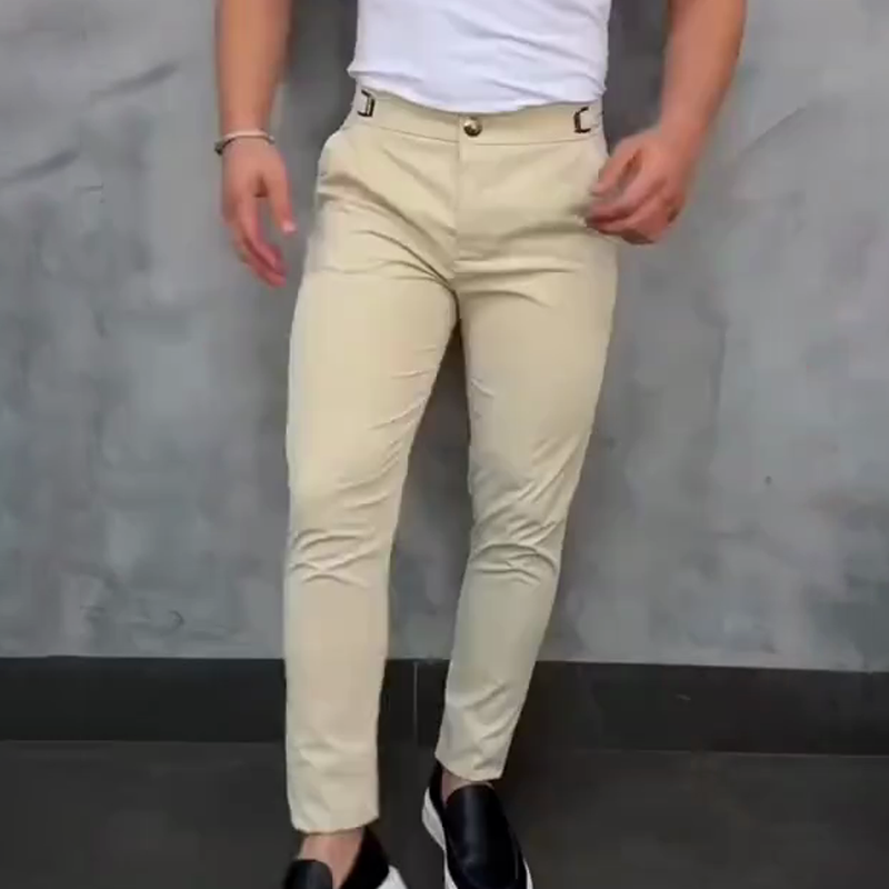 💖👖мъжки панталони с еластична талия и тясна кройка