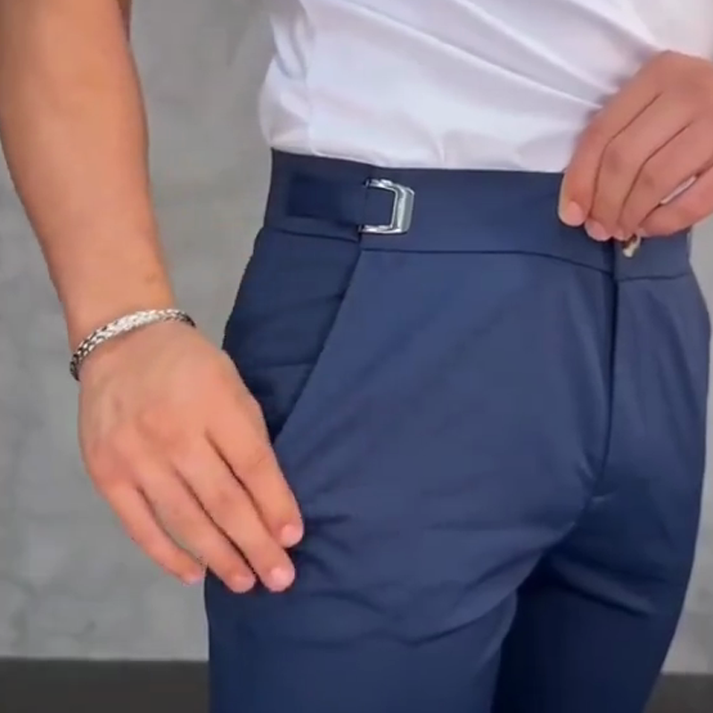💖👖мъжки панталони с еластична талия и тясна кройка