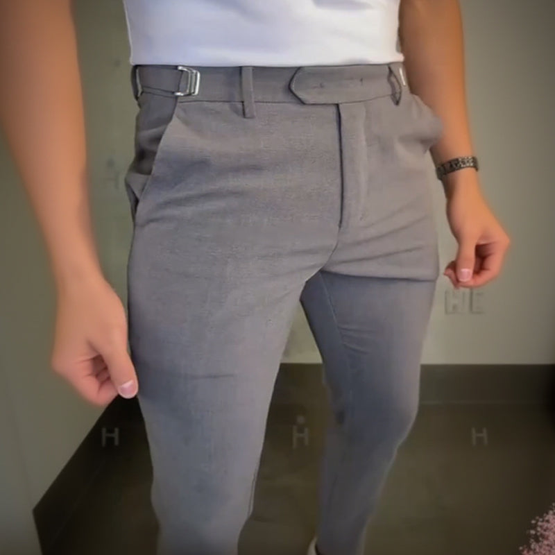 💖👖мъжки панталони с еластична талия и тясна кройка