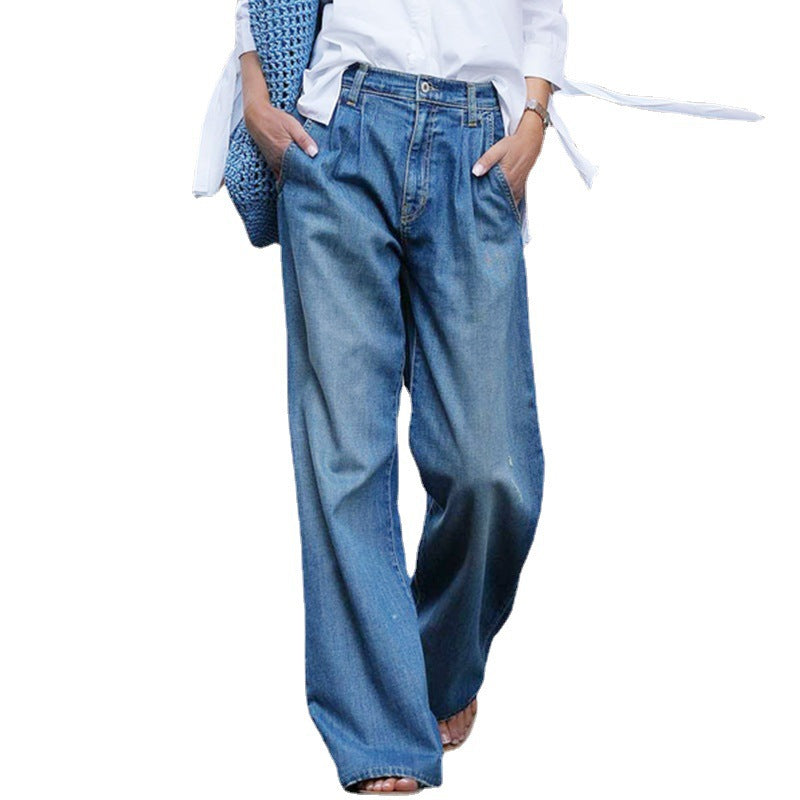 👖 Дамски измити ежедневни дънки