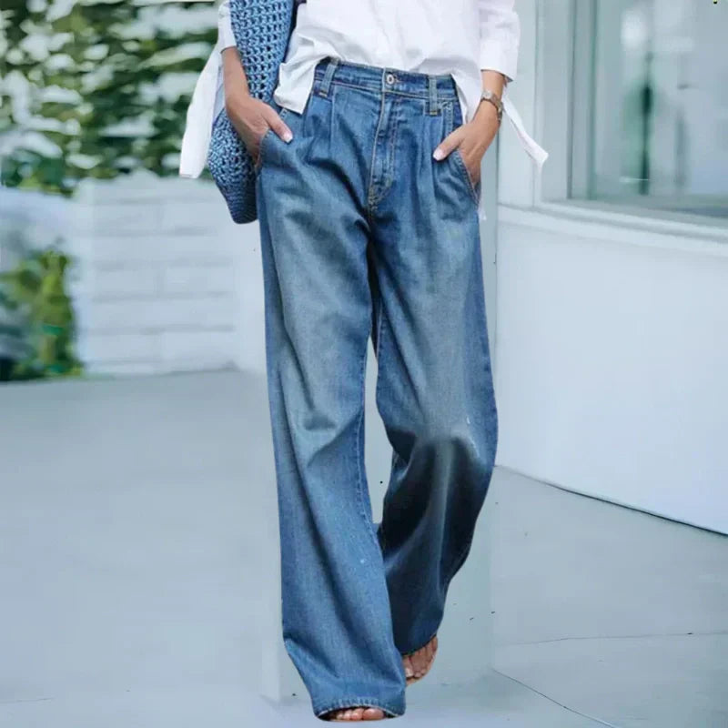 👖 Дамски измити ежедневни дънки