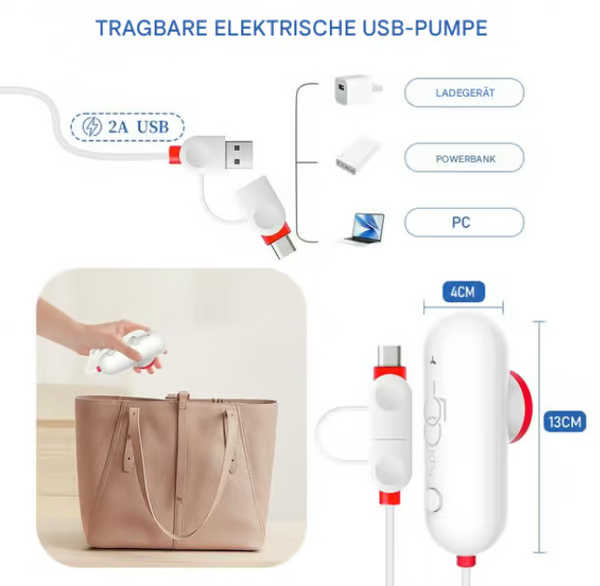 🔥 USB Електрическа торба за компресиране на вакуум