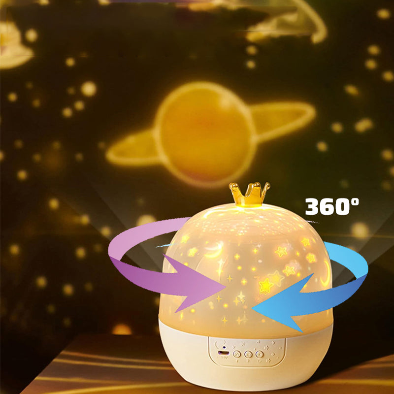 🎅🎁 Проекторна нощна лампа за деца с 15 филма🔋Type-C зарядно