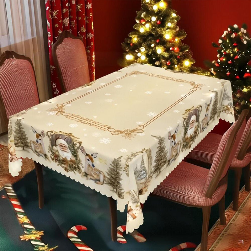 🦌Весела празнична класическа коледна покривка за маса🎄🎁