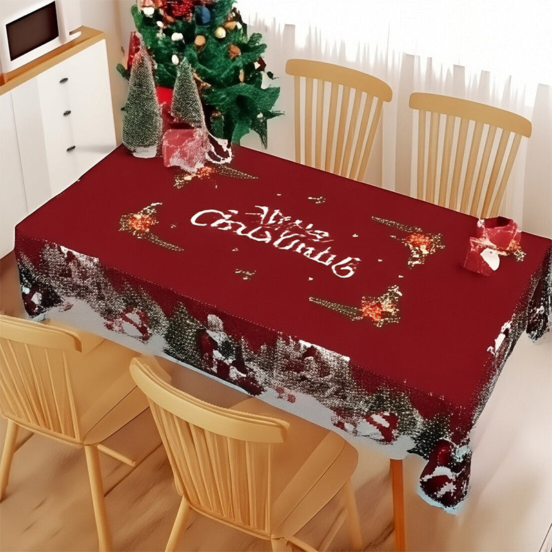 🦌Весела празнична класическа коледна покривка за маса🎄🎁