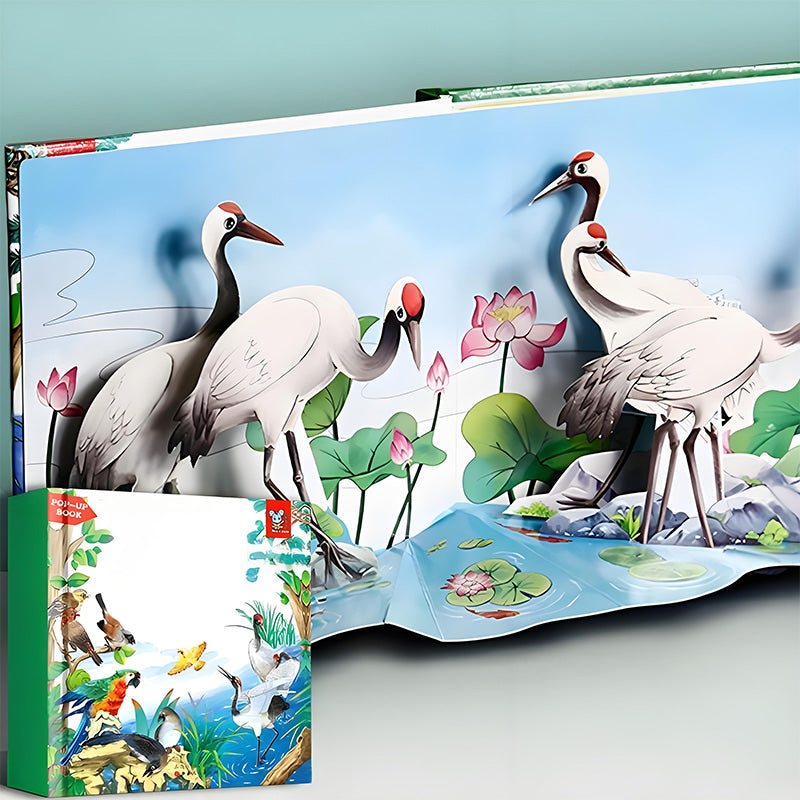 ✨【Детска 3D книга с изскачащи животни – интерактивно средство за ранно обучение】✨