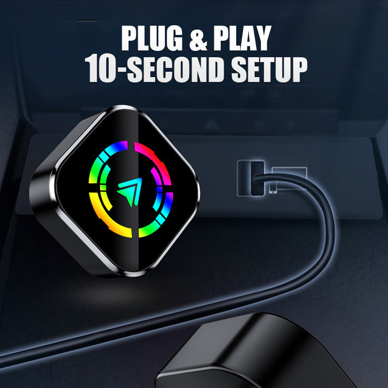 2-в-1 безжичен адаптер за iPhone и Android Auto