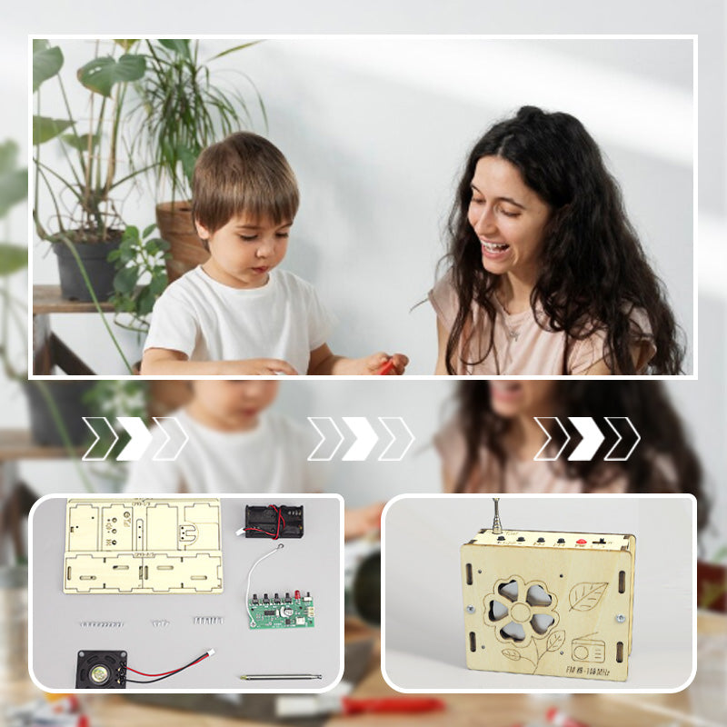 DIY Образователни играчки за деца мини радио