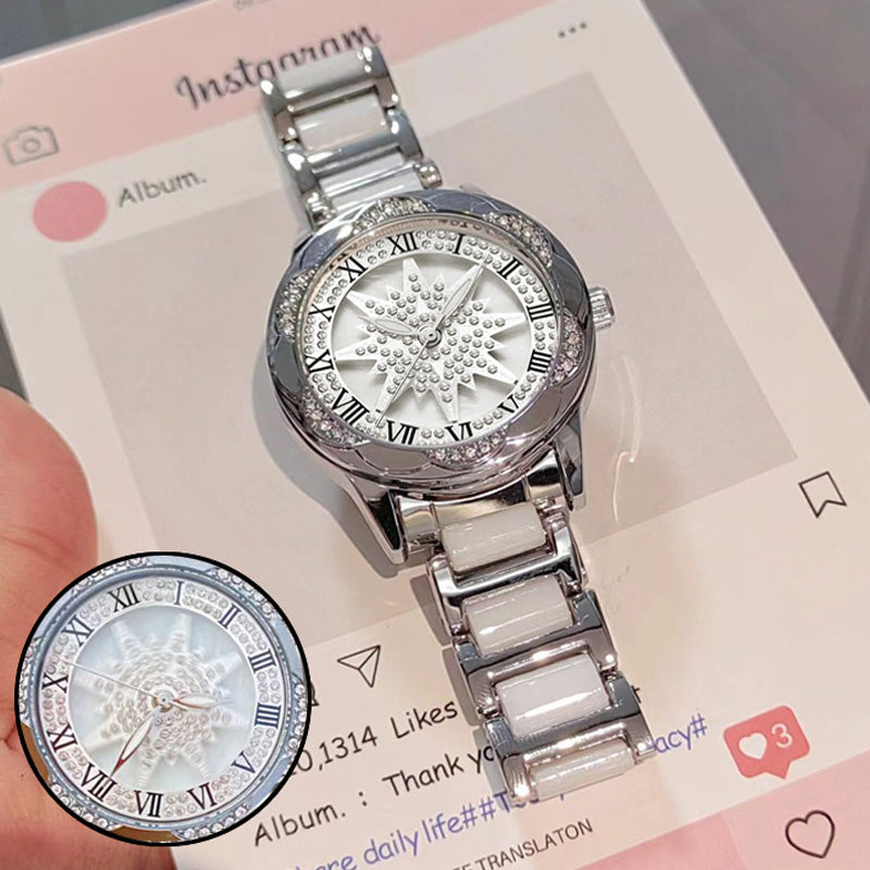 ⌚Модни дамски кварцови часовници с кристали💎