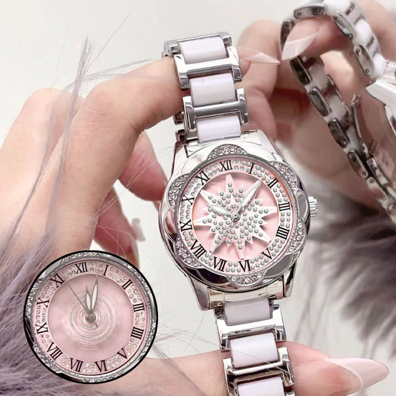 ⌚Модни дамски кварцови часовници с кристали💎