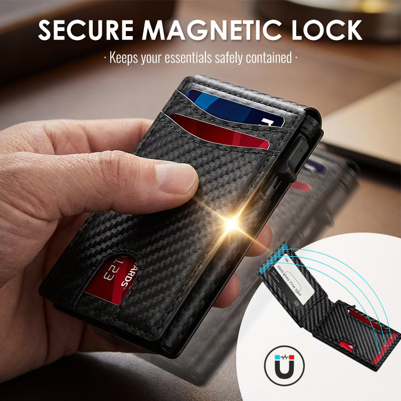 👛 Минималистичен мъжки портфейл | С RFID защита срещу кражба на данни 👨——Лек, тънък и стилен, за безопасност навсякъде!