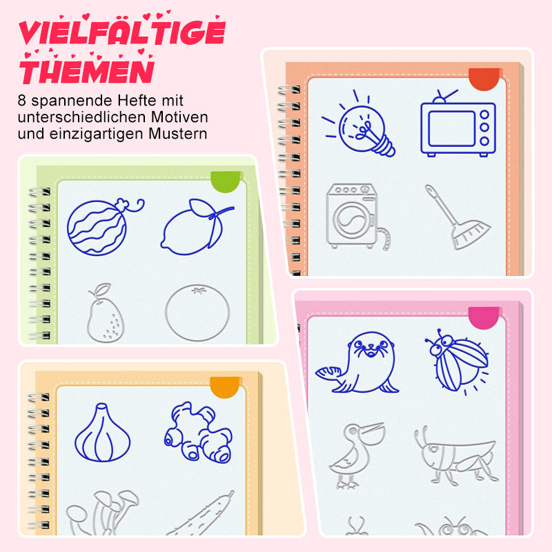 ✏️ Книги за рисуване с вдлъбнатини за деца 👶🎨