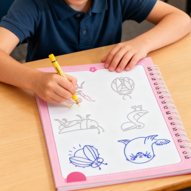✏️ Книги за рисуване с вдлъбнатини за деца 👶🎨