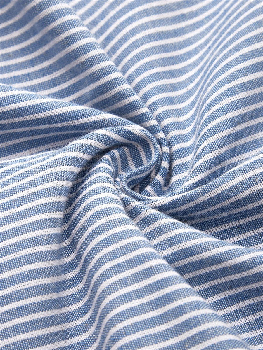 🎉💃 【S-2XL】Безвременна миди рокля с райета – Класика за всяка гардероб!